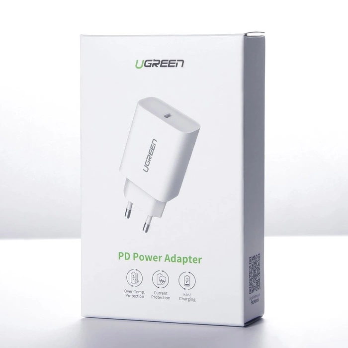 Ugreen USB charger Power Delivery 3.0 Quick Charge 4.0+ 20W 3A white (60450)