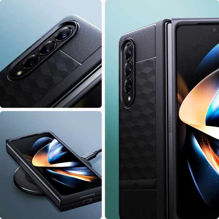 Funda Caseology Parallax Galaxy Z Fold 5 MATTE Negro Case