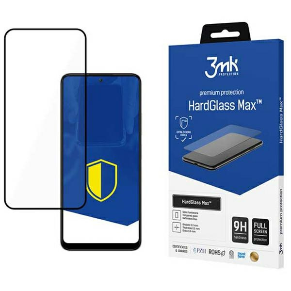 3mk HardGlass Max Xiaomi Redmi Note 12 černá/černá, Fullscreen Glass