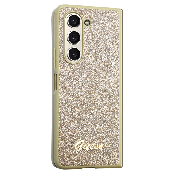Coque Guess GUHCZFD5HGGSHD F946 Galaxy Z Fold 5 gold/gold hardcase Glitter Script Case
