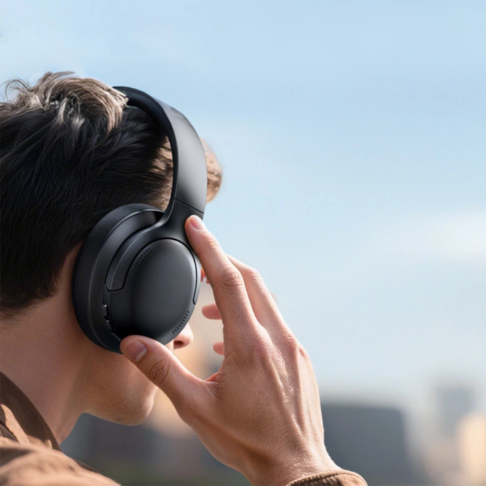 Baseus Bass BH1 Lite Kabellose On-Ear-Kopfhörer mit Bluetooth 6.0 - Schwarz