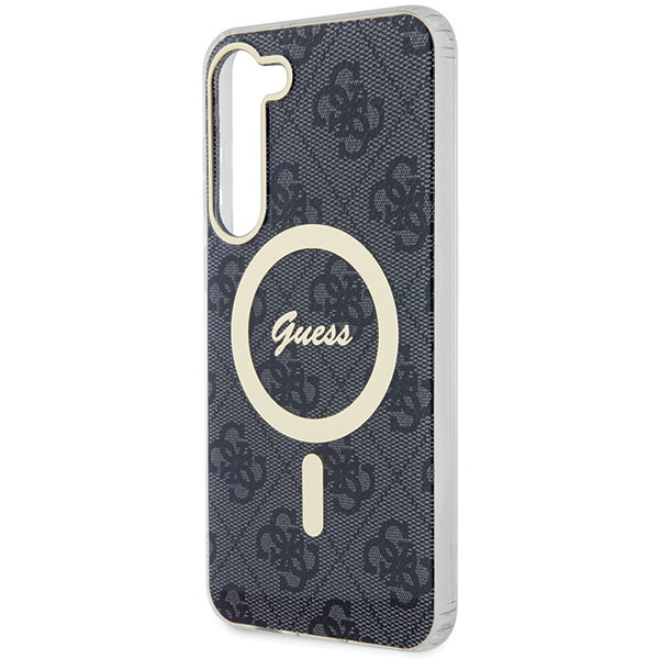 Cover Guess GUHMS23SH4STK S23 S911 nero/nerocase 4G MagSage Case