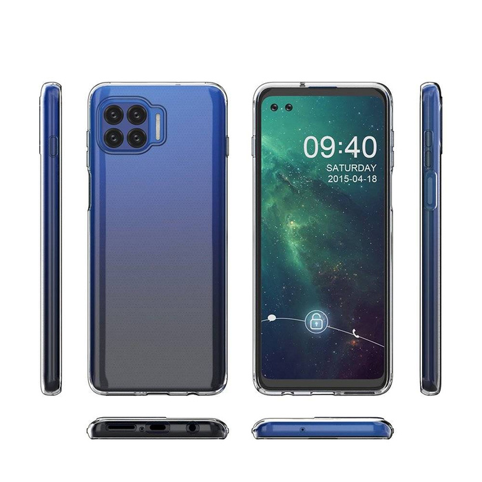 Cover in gel ultra trasparente da 0,5 mm per Motorola Moto G 5G Plus trasparente