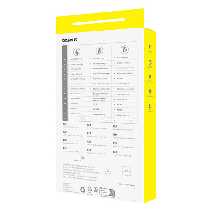 Etui na telefon iPhone 15 Pro Baseus Fauxther Series (Pomarańczowy)