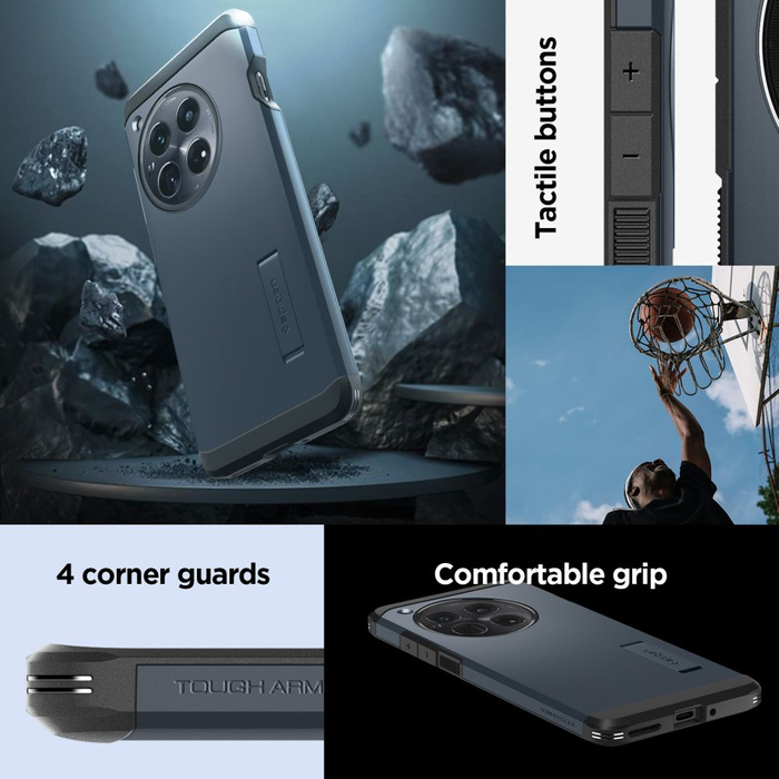 Spigen Tough Armor ONEPLUS 12 PIZARRA METALICA