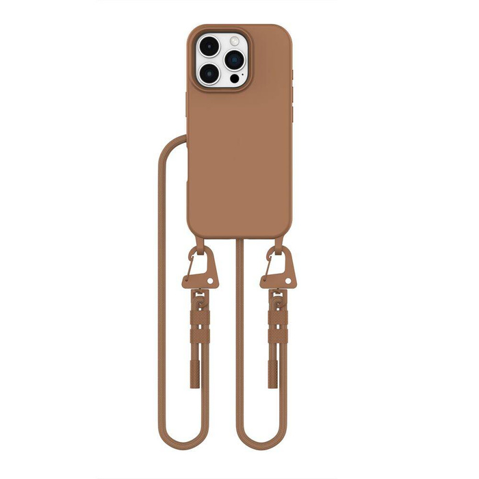 ETUI TECH-PROTECT MAGNECKLACE MAGSAFE IPHONE 16 PRO CHOCOLATE BROWN