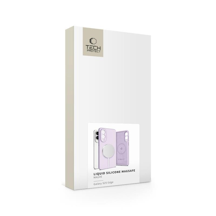 TECH-PROTECT LIQUID SILICONE MAGSAFE GALAXY S25 EDGE MAUVE