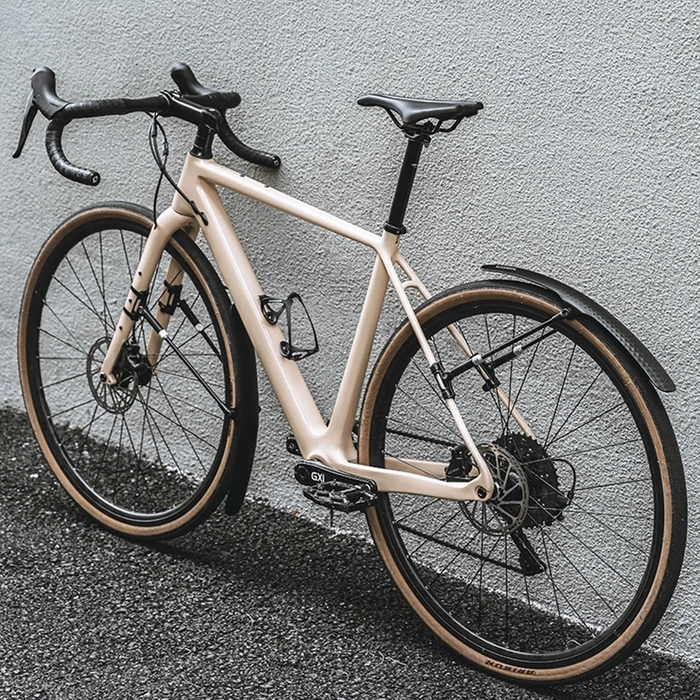 Rockbros 28210007001 Fahrradschutzblech, universal, verstellbar – Schwarz