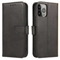 Wallet Case with Stand for iPhone 15 Plus Magnet Case - Black