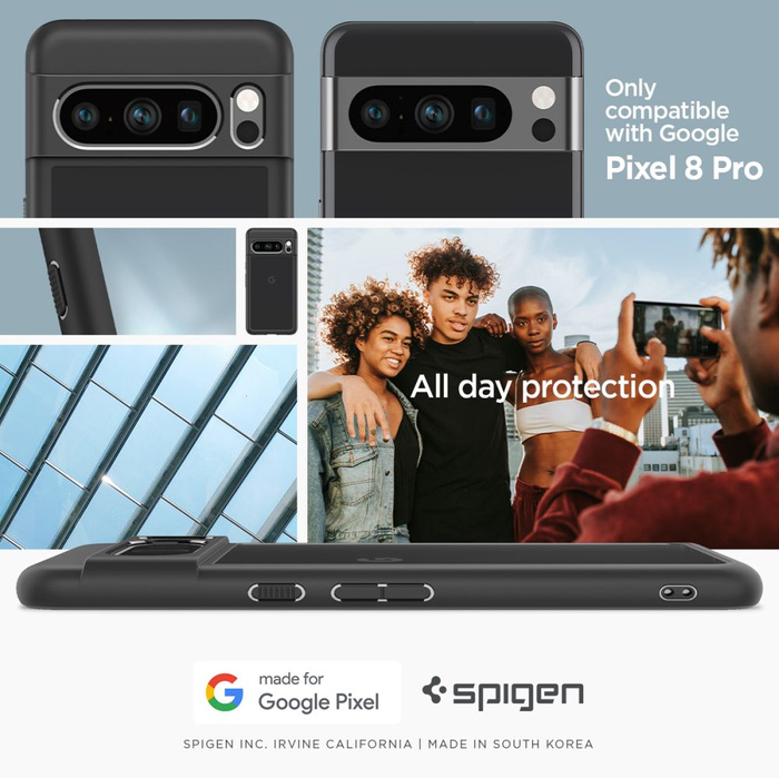 Obal Spigen Ultra Hybrid Google Pixel 8 Pro MATTE Black Case