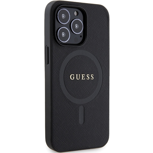 Guess GUHMP13XPSAHMCK iPhone 13 Pro Max 6.7" noir/noircase Saffiano MagSafe