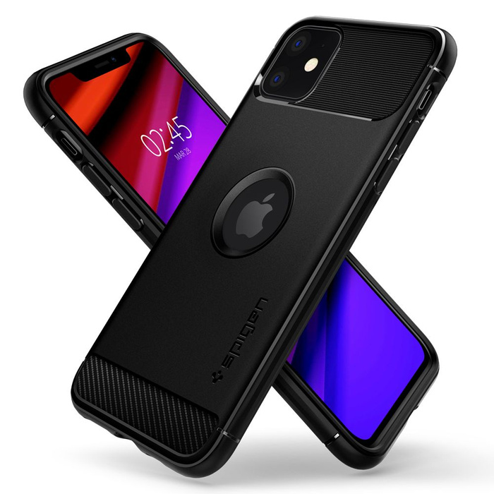 Puzdro SPIGEN Apple iPhone 11 Robustné puzdro Armor Matte Black 