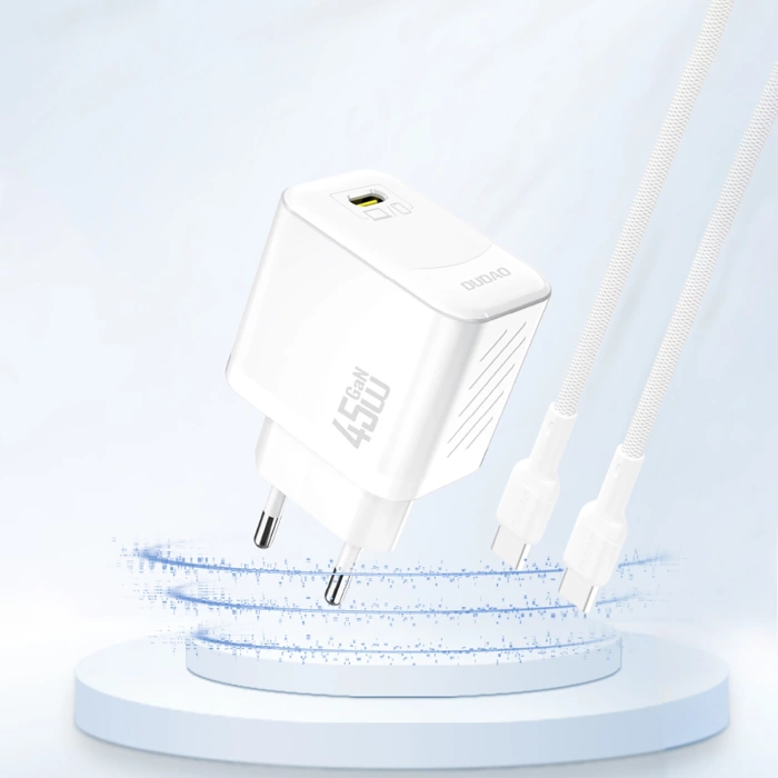 Dudao A28 45W GaN USB-C Wandladegerät - Weiß