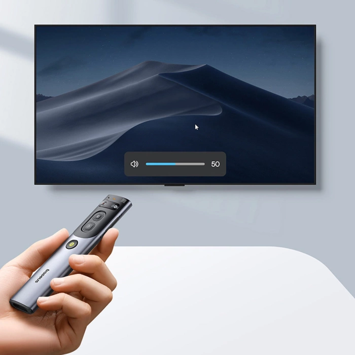 Baseus Orange Dot Laserpointer mit KI und automatischer Übersetzung - Grau (mit Batterie)