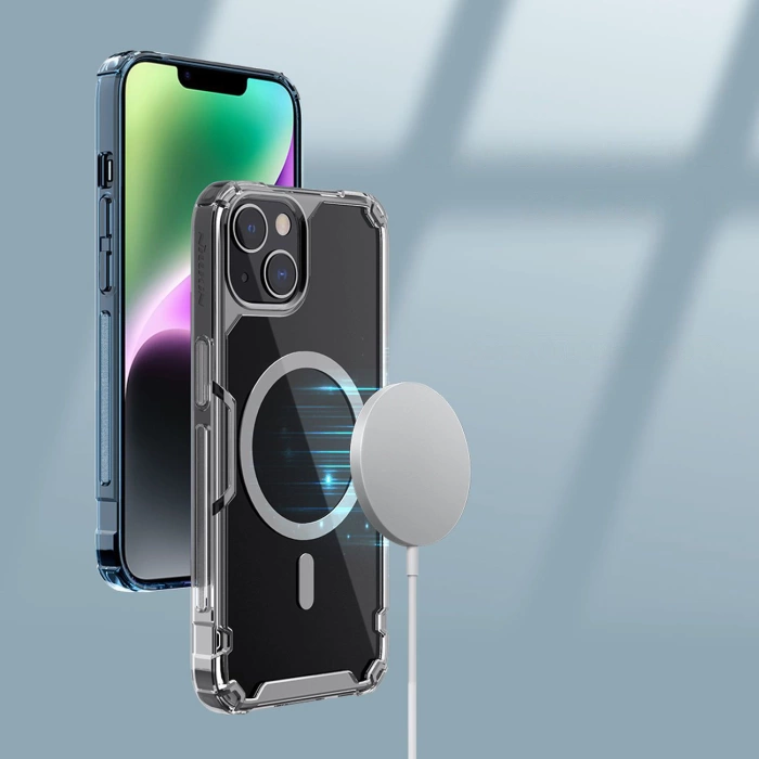 Magnetic Case Nillkin Nature TPU Pro for Apple iPhone 14 (Blue)