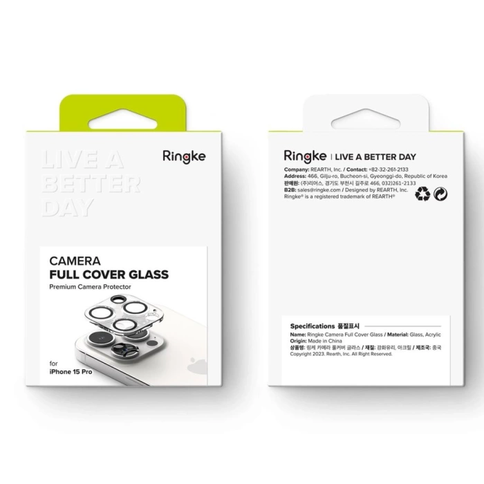 Osłona Aparatu Ringke Camera Protector 2-pack iPhone 15 Pro Clear