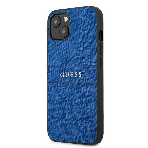 Cover GUESS Apple iPhone 13 Mini Saffiano Strap Blue Case