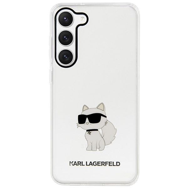 Coque Karl Lagerfeld Klhcs23shnchtct S23 S911 Transparent Hardcase Ikonik Choupette Case