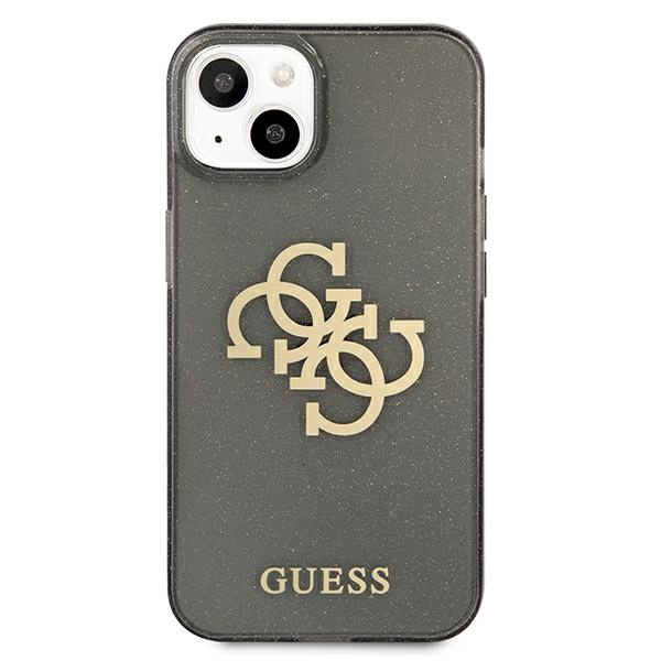 GUESS   13 Mini Glitter 4G Big Logo Black Hardcase