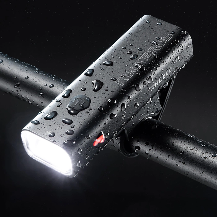 Rockbros 24710012001 přední světlo na kolo 800 lm + USB-C - USB-A kabel - černý