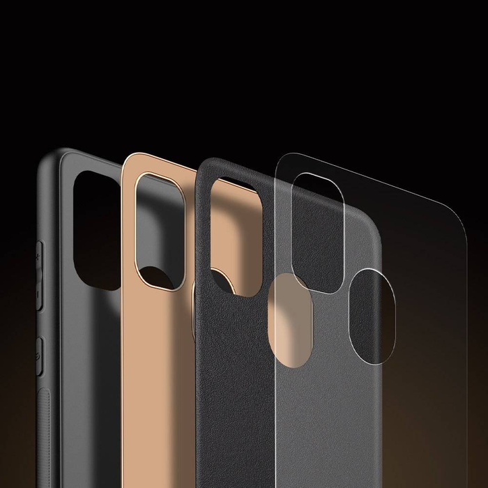 Dux Ducis Yolo elegant case made of soft TPU and PU leather for Samsung Galaxy M30s black