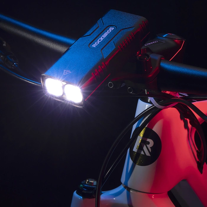 Rockbros 24310002001 bicycle light 850 lm with powerbank function + USB-C - USB-A cable - black