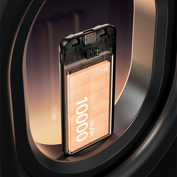 AWEI PowerBank P76K 10000mAh 22.5W czarny/black Digital Display