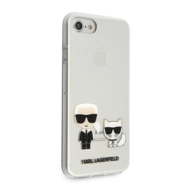 Case KARL LAGERFELD Apple iPhone 7 8 SE 2020 Karl &amp; Choupette KLHCI8CKTR Clear Hardcase