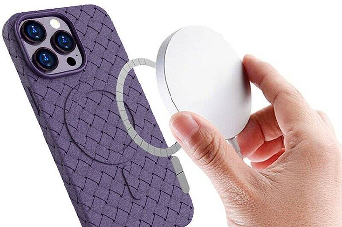 MagSafe Woven Case pro iPhone 13 Pro - fialový