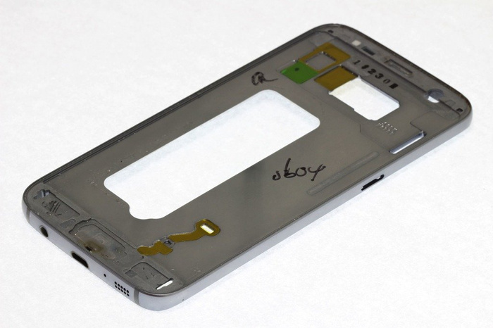 Gehäuse Körper Rahmen SAMSUNG Galaxy S7 Grau Grad A