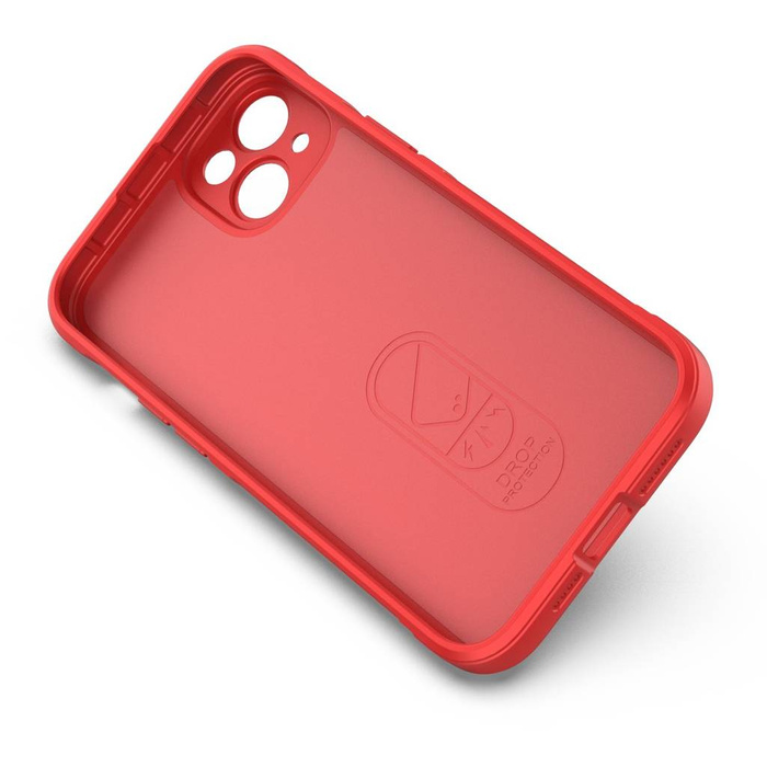 Coque Magic Shield Case pour iPhone 14 Plus coque souple blindée rouge