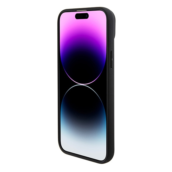 Hülle BMW BMHMP15SSLLBK iPhone 15 6,1" schwarz/schwarz MagSafe hartcase Signature Impressum Logo Case