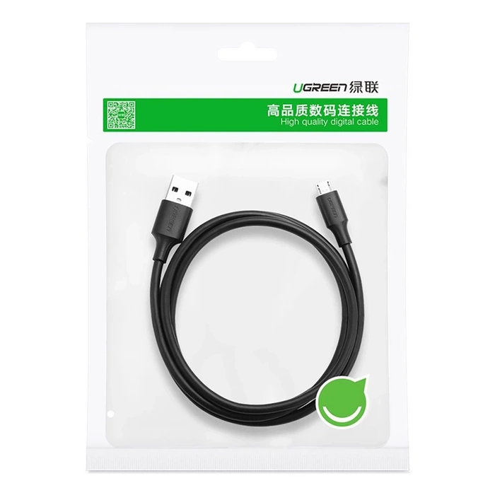 UGREEN USB-A Micro USB QuickCharge 3.0 2.4A Kabel 0.5m Schwarz