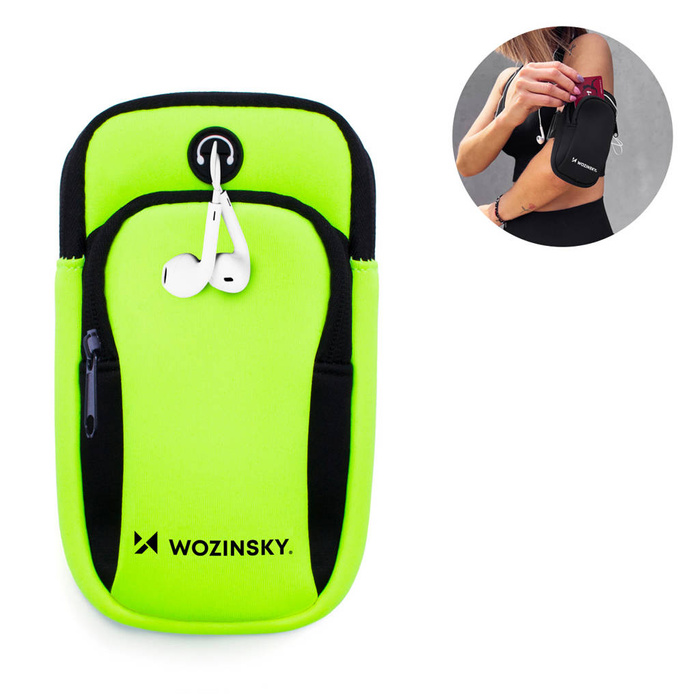 Wozinsky brassard téléphone running vert (WABGR1)