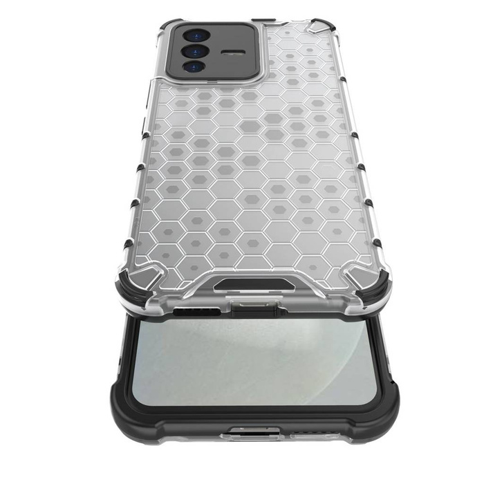 Honeycomb case armored cover with a gel frame Vivo V23 5G black