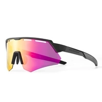 Rockbros Polarisierte Radbrille mit UV-Schutz und Korrektureinsatz - Grau