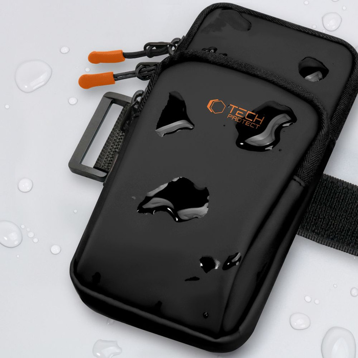 TECH-PROTECT M7 UNIVERSAL SPORT ARMBAND BLACK/ORANGE