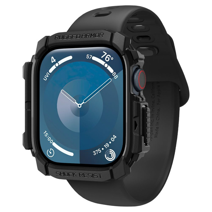 Hülle Spigen Rugged Armor Apple Watch MATTE 10 (46 MM) SCHWARZ
