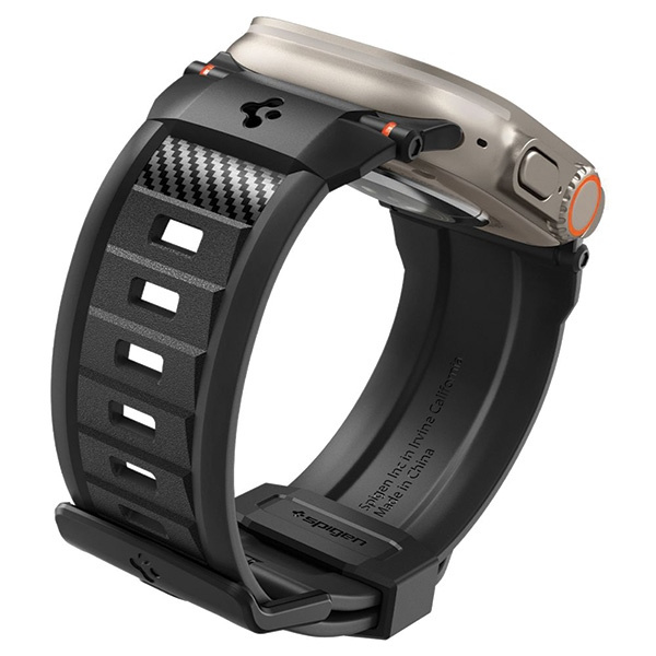 Armband Spigen Rugged Ultra Band Apple Watch 4 / 5 / 6 / 7 / 8 / 9 / Se / Ultra 1 / 2 (42 / 44 / 45 / 49 Mm) MATTE Schwarz