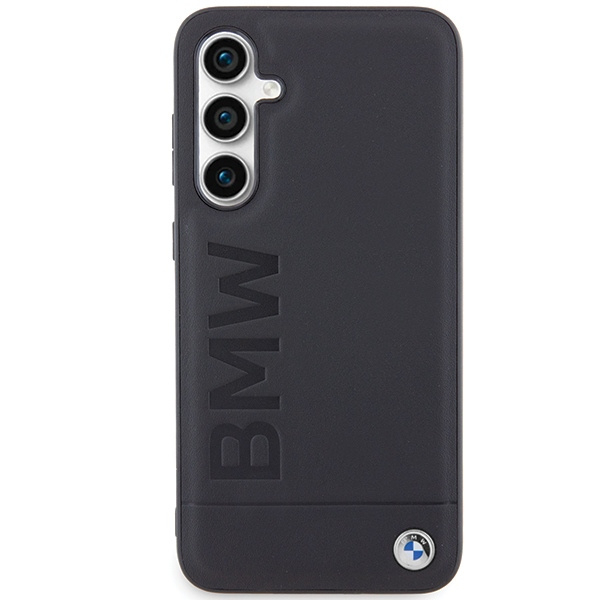 Hülle BMW BMHCS23FESLLBK Samsung Galaxy S23 FE S711 schwarz/schwarz Leder Hot Stamp Case