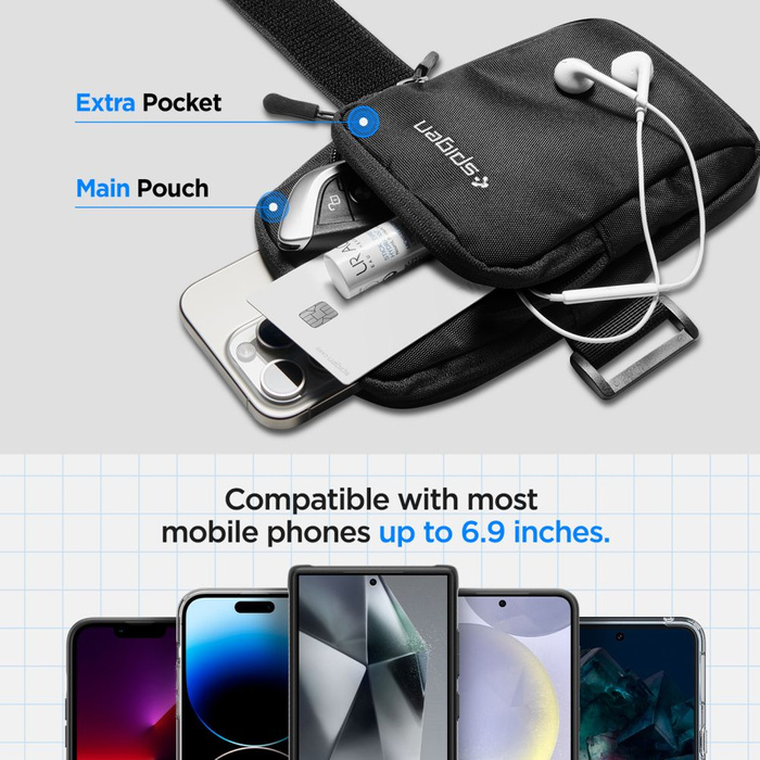 Spigen A702 DYNAMIC SHIELD ARMBAND NOIR