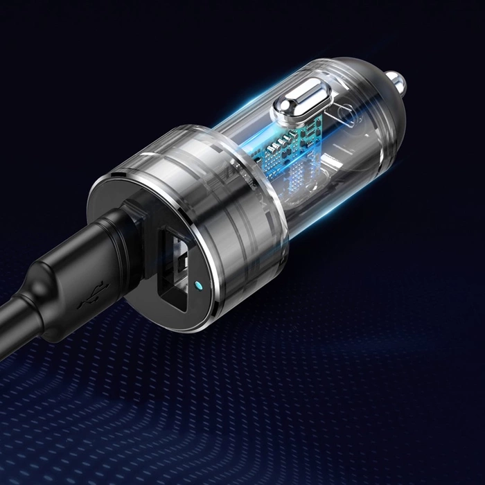 Baseus CRDYQ-01 Splitter 2x Zigarettenanzünder 80W 2x USB-A 3.1A - Schwarz