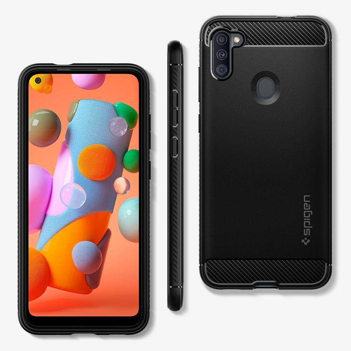 Pouzdro SPIGEN Rugged Armor Galaxy A11 Matte Black Černé pouzdro