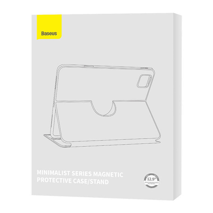 Baseus Minimalist Series IPad PRO 12.9 Magnetic protective case (light grey)
