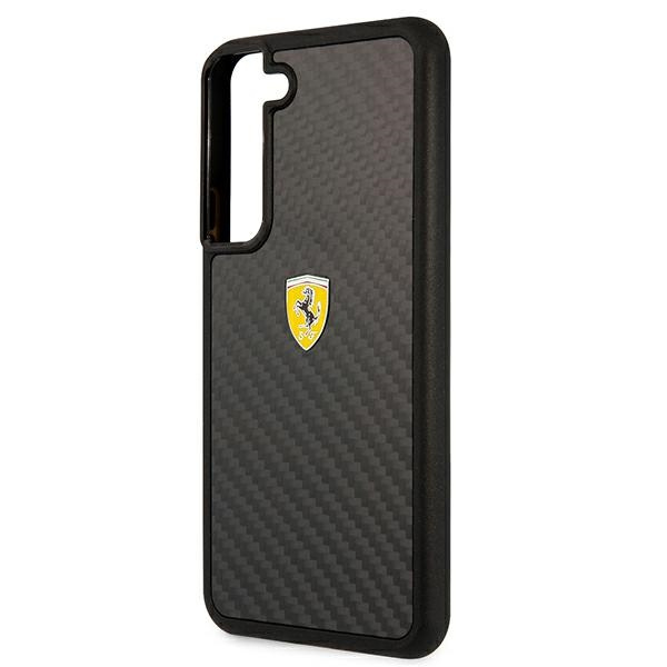 Case FERRARI Samsung Galaxy S22 Plus On Track Real Carbon Black Hardcase