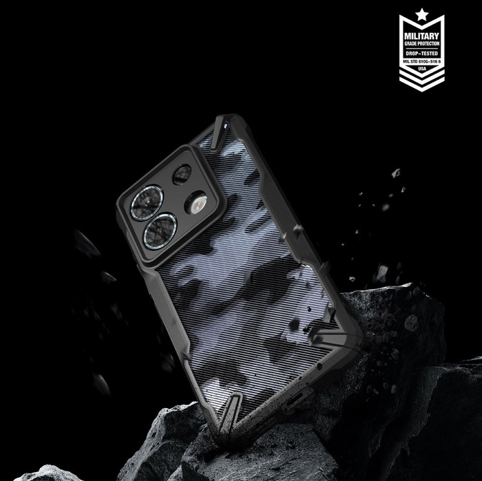 Etui Ringke Fusion X Xiaomi Redmi Note 13 Pro 5g / Poco X6 5g Camo Black