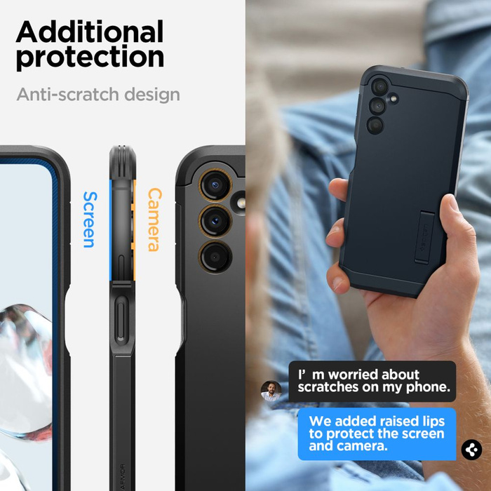 Coque Spigen Tough Armor Galaxy A14 4G / Lte Noir