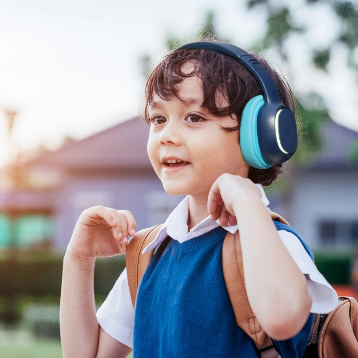 Tronsmart KH03 kabellose Kopfhörer mit ANC, für Kinder, sicher – Blau