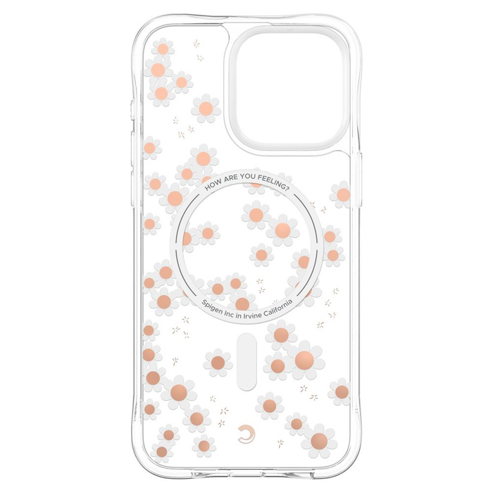 Case iPhone 15 Pro Max Spigen Cyrill Cecile Mag MagSafe White Daisy Case