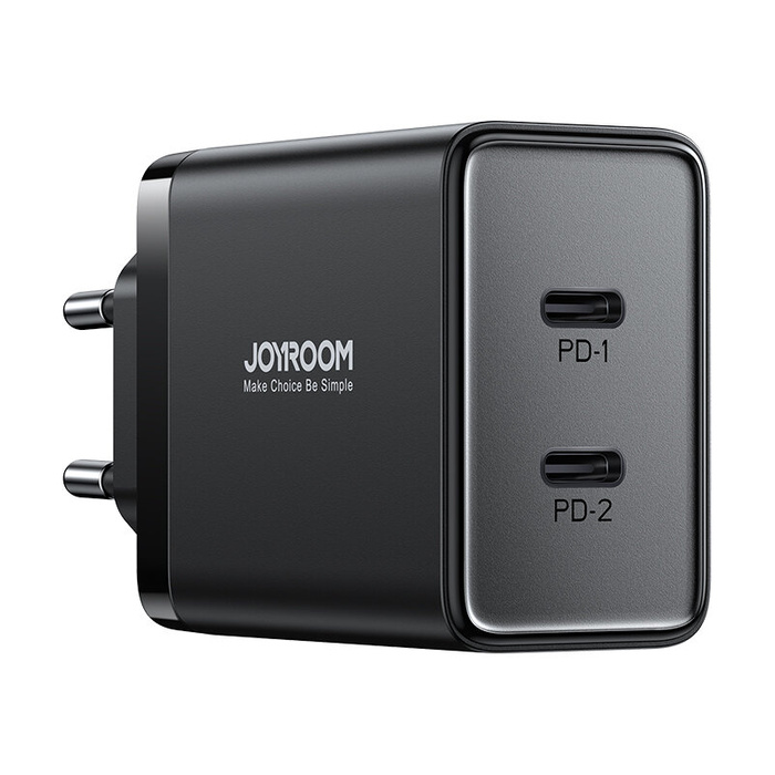 Joyroom JR-TCF09 cargador rápido 2x USB-C 40W - negro